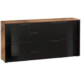 MID.YOU KOMODA, črna, barve hrasta | Shoptok.si