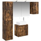  Set ormarića za kupaonicu 5 kom. Dimljeni hrast | shoptok.hr