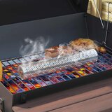 Roštilj na ugljen 75 x 48 x 120 cm Srebrna | shoptok.hr