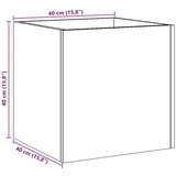 vidaXL Cvetlično korito artisan hrast 40x40x40 cm inženirski les | Shoptok.si