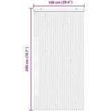  Zavjesa protiv insekata Chenille Siva i crna 100 x 200 cm | shoptok.hr