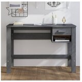 Pisalna miza temno siva 110x40x75 cm trdna borovina | Shoptok.si