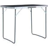 vidaXL Sklopivi stol za kampiranje s metalnim okvirom 80 x 60 cm sivi Cijene