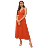 La Modeuse Dolge obleke 70915_P166080 Oranžna | Shoptok.si