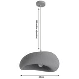 Brilagi Luster na sajli WABI SABI 1xE27/60W/230V, prečnik 40 cm, siva | Eponuda.com