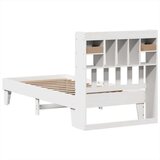 vidaXL Posteljni okvir brez vzmetnice bel 90x200 cm trdna borovina | Shoptok.si