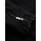 Ombre Men's retro-style biker jacket with stand-up collar - black | Eponuda.ba