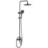Inter Ceramic Usponski tuš 1f+rucica 5f+slavina venecia sedal crna mat Cene