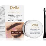 Delia Cosmetics Eyebrow Expert vosek za fiksacijo obrvi odtenek Brown 10 ml Cene