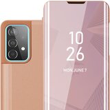 Cadorabo CARE, združljiv s Samsungom v Kunzit Pink - prozorno za zaščito z ogledalom z zrcalo z funkcijo stojala 360 stopinj zaščita, (20568870) Cene