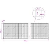  Gabion s žicom debljine 5 mm i mrežom 5x5 cm 1100x10x100 cm - 10 cm 100 cm 1100 cm | shoptok.hr