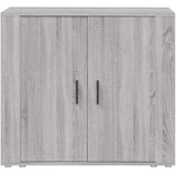  Komoda siva sonoma 80x33x70 cm inženirski les, (20653912) | Shoptok.si