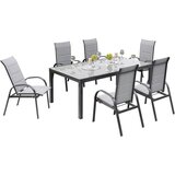 Gardenson Vrtni Set Marini, 7-Delno, Raztegljiva Miza Cene