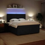  Krevet s oprugama i madracem crni 180x200 cm baršunasti | shoptok.hr