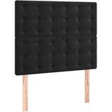 Maison Chic Posteljno vzglavje - Vzglavna omarica 2 kosa črno 100x5x78/88 cm žamet, (22077075) Cene