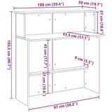  Recepcijski stol 100x50x103 5 cm od konstruiranog drva | shoptok.hr