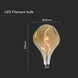  led sijalica filament A165 E27/4W/230V 2700K | Eponuda.com