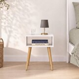 Livetastic MAJHNA NOČNA OMARICA, bela, medeni hrast | Shoptok.si