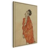  Slika - Egon Schiele – Self-Portrait (Man in Orange Jacket) 60x90 U prirodnom drvenom okviru | shoptok.hr