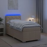  Boxspring krevet s madracem Krem 80 x 200 cm Tkanina | shoptok.hr