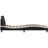  Okvir za krevet Dover crno-bijeli 90x190 cm umjetna koža | Shoptok.si