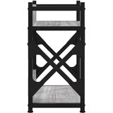  Stalak za pisač s 2 razine siva boja hrasta 40x20x40 cm drveni | shoptok.hr