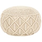 vidaXL Ručno rađeni tabure s makrameom 45 x 30 cm pamučni cijene