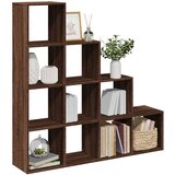 vidaXL Pregrada/regal za knjige 4 razina hrast 131,5x29x131,5cm drveni | shoptok.hr