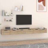  Zidni ormarići 2 kom boja hrasta 102x30x20cm konstruiranog drva Cijene
