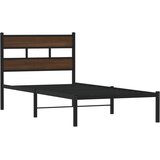  Okvir kreveta bez madraca s uzglavljem boja hrasta 80x200 cm | shoptok.hr