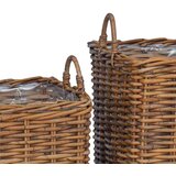  Košara za rože s shranjevanjem 2 pcs Rjava Ratan Lacak, (5000285959) | Shoptok.si