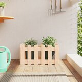  Vrtna sadilica s izgledom ograde 60x30x30 cm masivna borovina | shoptok.hr