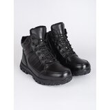 Shelvt Men's black winter insulated boots Cene