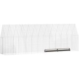  Kavez za piliće 2 pcs Srebrno 600 x 100 x 210 cm Cinkani čelik | shoptok.hr
