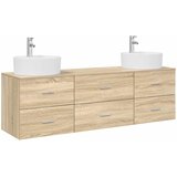  Set ormarića za kupaonicu 3 kom. Hrast sonoma Smeđa 62,5 x 44,5 x 50 cm | Shoptok.si