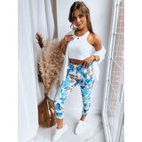 DStreet Women's trousers FLOWER GARDEN blue | Shoptok.si