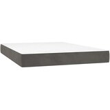  Madrac s oprugama srednje tvrdoće tamnosivi 140x210x20 cm baršunasti | shoptok.hr
