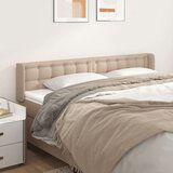  Vzglavje z ušesi kapučino 203x16x78/88 cm umetno usnje, (20953314) | Shoptok.si