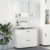 vidaXL Set namještaja za kupaonicu Zidne 2 pcs Visoko sjajno bijela | shoptok.hr