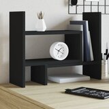 vidaXL Organizator za pisalno mizo črn 38,5x17x39 cm inženirski les Cene