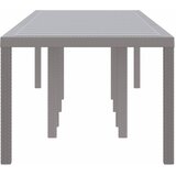  Stol za vrt Svjetlosiva 300 x 100 x 73 cm poliratan | shoptok.hr
