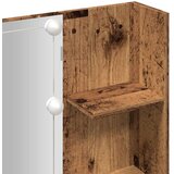 vidaXL Toaletna mizica z LED lučkami starinski les 60x40x140 cm | Shoptok.si
