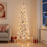  Umjetno vitko božićno drvce 300 LED lampica Topla bijela | shoptok.hr