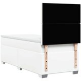vidaXL Krevet s oprugama i madracem bijeli 90 x 190 cm od umjetne kože | shoptok.hr