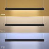  LED luster na sajli LINEA LED/36W/230V 3000/4000/5700K CRI 90 crna | Eponuda.com