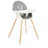 Kikka Boo hranilica Nutri wood 2u1 grey