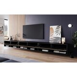 Livetastic Nizka Omarica Amadeo, Črna, Barva Hrasta, Led | Shoptok.si