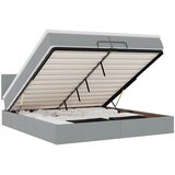  Otomanski krevet s madracem svijetlosivi 200x200 cm tkanine | Eponuda.com