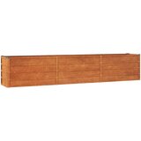  Povišena vrtna gredica boja hrđe 240 x 40 x 45 cm čelik COR-TEN | Eponuda.ba