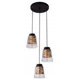 Candellux Lighting luster/visilica-fresno viseća lampa talerz crna 3X60W E27 bezbojni abažur | Eponuda.com